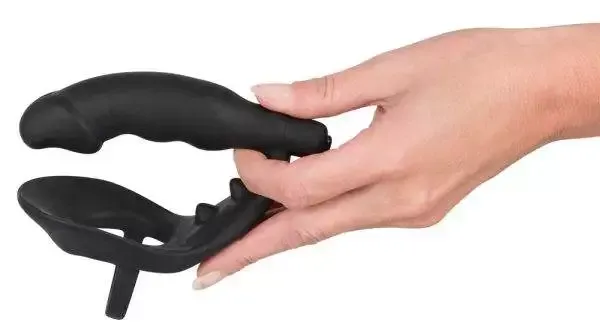 Black Velvets Vibro-Ring mit Analplug Black Velvets Vibro-Ring mit Analplug