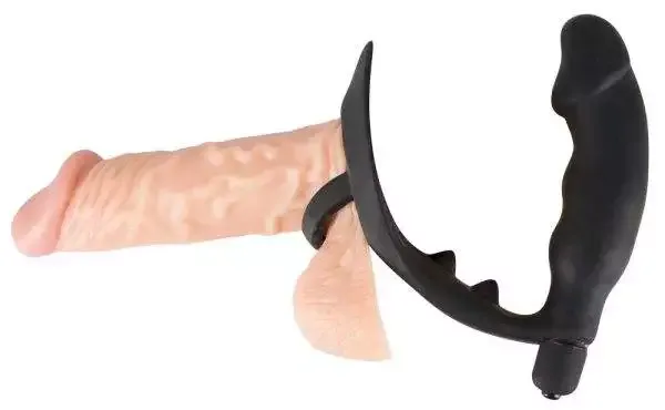 Black Velvets Vibro-Ring mit Analplug Black Velvets Vibro-Ring mit Analplug