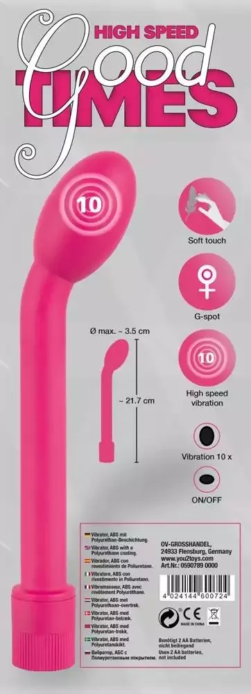 You2Toys G-Punkt-Vibrator, 10 Vibrationsmodi, starker Motor You2Toys G-Punkt-Vibrator, 10 Vibrationsmodi, starker Motor