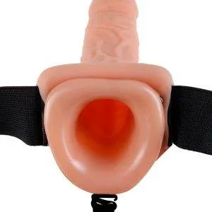Fetish Fantasy Series - Vibrating Hollow StrapOn Hautfarben hell/Schwarz Fetish Fantasy Series - Vibrating Hollow StrapOn Hautfarben hell/Schwarz – Bild 8