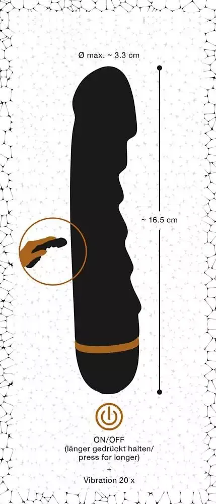 You2Toys Bendy Lover Vibrator - 20 Vibrationsmodi Schwarz, Kupfer You2Toys Bendy Lover Vibrator - 20 Vibrationsmodi Schwarz, Kupfer