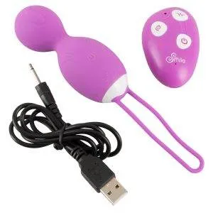 Sweet Smile Vibrokugel-Duo | G-Punkt-Stimulation | 10 Vibrationsmodi | Rotationsmodus | Wiederaufladbar Lila/Weiß Sweet Smile Vibrokugel-Duo | G-Punkt-Stimulation | 10 Vibrationsmodi | Rotationsmodus | Wiederaufladbar Lila/Weiß – Bild 6