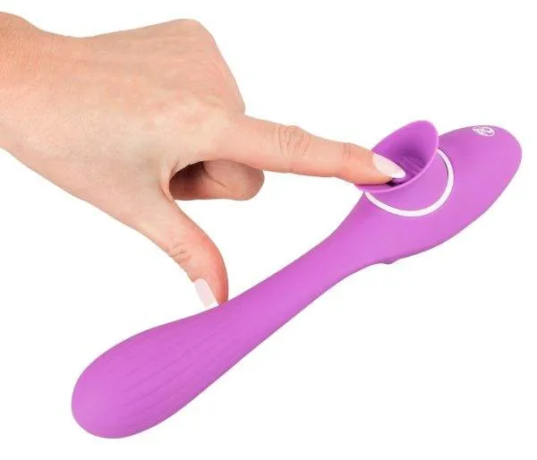 You2Toys - FlexiVibe: Rabbitvibrator mit Leckfunktion Lila/Weiß You2Toys - FlexiVibe: Rabbitvibrator mit Leckfunktion Lila/Weiß