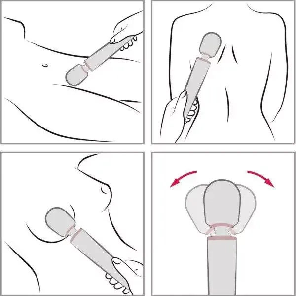 le Wand Massagestab - Großer Massagekopf, 20 Vibrationsmodi Black le Wand Massagestab - Großer Massagekopf, 20 Vibrationsmodi Black