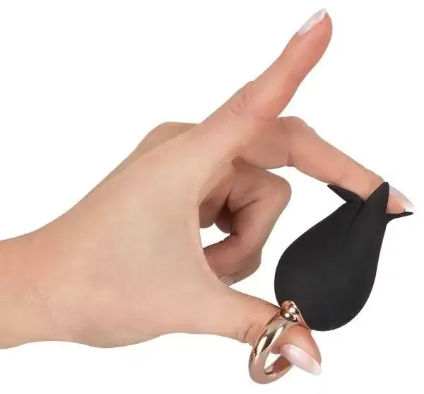 Belou Fingervibrator - 7 Vibrationsmodi - Wasserdicht Schwarz/Rosegold Belou Fingervibrator - 7 Vibrationsmodi - Wasserdicht Schwarz/Rosegold