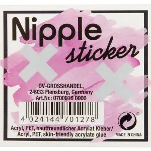 Diamond Cross Nippel-Aufkleber, Silber Glitzer, 1 Paar