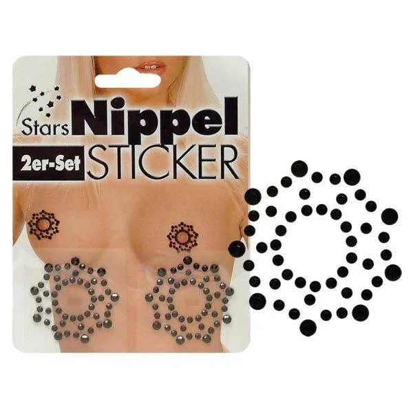 Cottelli ACCESSOIRES - Strass Nippelsticker, Sternoptik (1 Paar) Cottelli ACCESSOIRES - Strass Nippelsticker, Sternoptik (1 Paar)