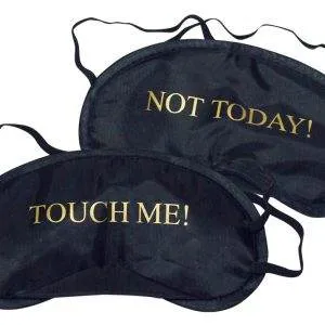 MoodEye Satin-Augenmaske TOUCH ME! NOT TODAY! (1 Stück) MoodEye Satin-Augenmaske TOUCH ME! NOT TODAY! (1 Stück) – Bild 3