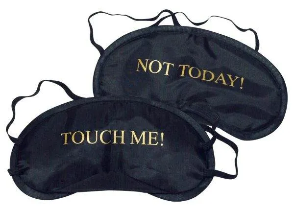 MoodEye Satin-Augenmaske TOUCH ME! NOT TODAY! (1 Stück)