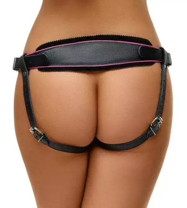 ZADO Trachten Strap-On schwarz-pink S-L ZADO Trachten Strap-On schwarz-pink S-L