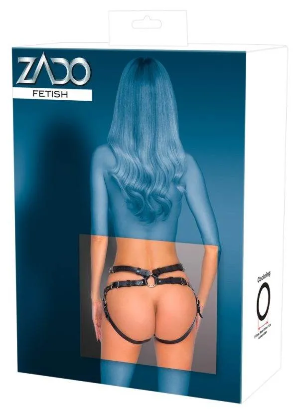 ZADO Leder Hüftgurt für Dildo/Vibrator 2XL ZADO Leder Hüftgurt für Dildo/Vibrator 2XL