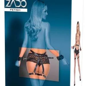 ZADO Leder Hüftgurt mit Hand- und Beinfesseln S-L ZADO Leder Hüftgurt mit Hand- und Beinfesseln S-L – Bild 8