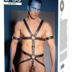 ZADO Leder Harness mit Penis- und Hodenringen L/XL ZADO Leder Harness mit Penis- und Hodenringen L/XL – Bild 6