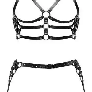 ZADO Leder Harness-Set, verstellbar, Schwarz ZADO Leder Harness-Set, verstellbar, Schwarz – Bild 6