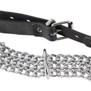 ZADO Leder-Halsfessel mit Metall-Gliederketten ZADO Leder-Halsfessel mit Metall-Gliederketten – Bild 6
