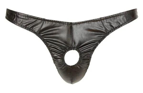 Svenjoyment Riostring - glänzendes Lederimitat, elastische Front-Öffnung L Svenjoyment Riostring - glänzendes Lederimitat, elastische Front-Öffnung L