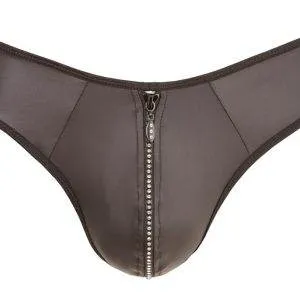 Svenjoyment Herren String S in Neopren-Optik mit Strass-Reißverschluss S Svenjoyment Herren String S in Neopren-Optik mit Strass-Reißverschluss S – Bild 7