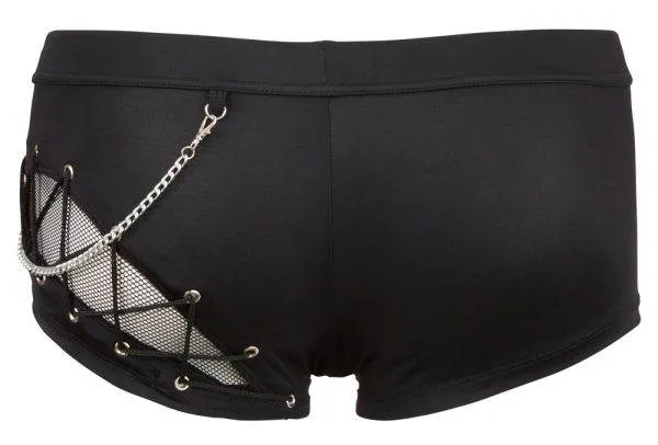 Svenjoyment Herren Pants - Fishnet-Einsätze & Schnürungen S Svenjoyment Herren Pants - Fishnet-Einsätze & Schnürungen S