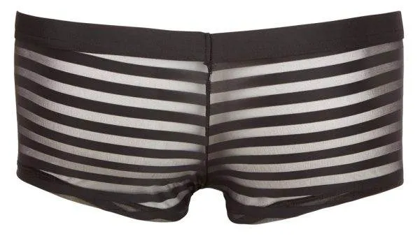 Svenjoyment Pants - Semitransparenter Streifen-Look, figurbetonter Schnitt M Svenjoyment Pants - Semitransparenter Streifen-Look, figurbetonter Schnitt M