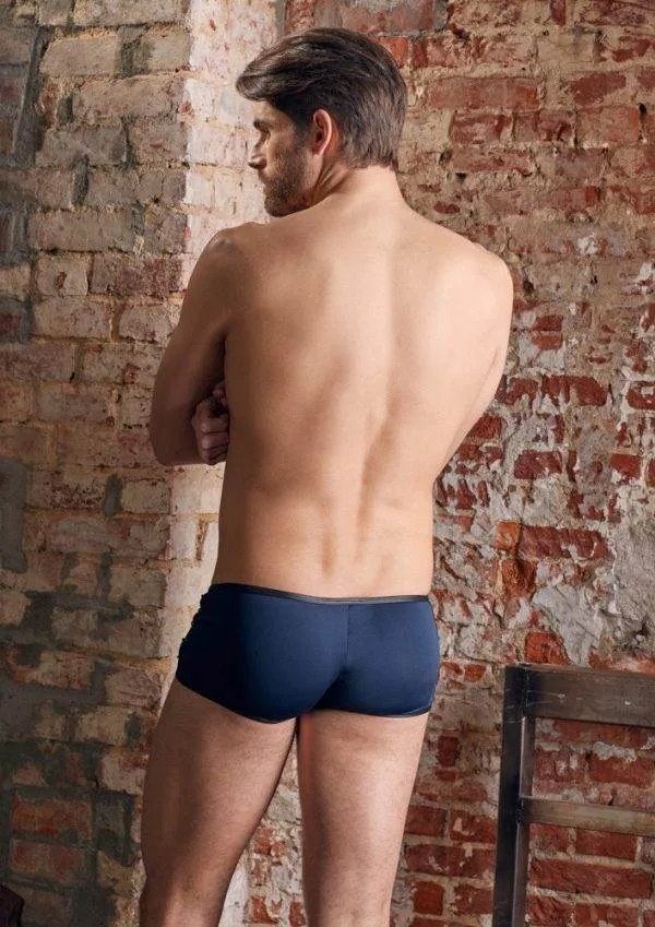 NEK Herren Pants Mikrofaser Mattlook, abknöpfbarer Beutel, Zip & Schnürung blau/schwarz M NEK Herren Pants Mikrofaser Mattlook, abknöpfbarer Beutel, Zip & Schnürung blau/schwarz M