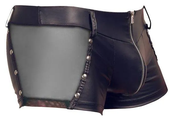 Svenjoyment Mattlook Pants mit Netz-Einsätzen und Nieten S Svenjoyment Mattlook Pants mit Netz-Einsätzen und Nieten S