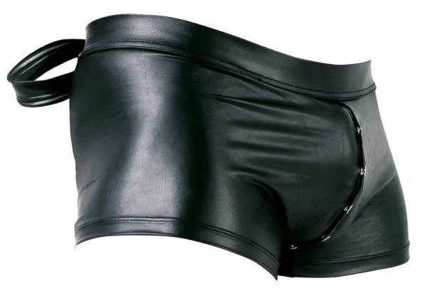 Svenjoyment Bondage - Mattschwarze Pants mit Fesselriemen M Svenjoyment Bondage - Mattschwarze Pants mit Fesselriemen M