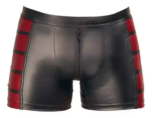 NEK Herren Pants - Mattlook, elastisch, schwarz/rot Schwarz/Rot S NEK Herren Pants - Mattlook, elastisch, schwarz/rot Schwarz/Rot S