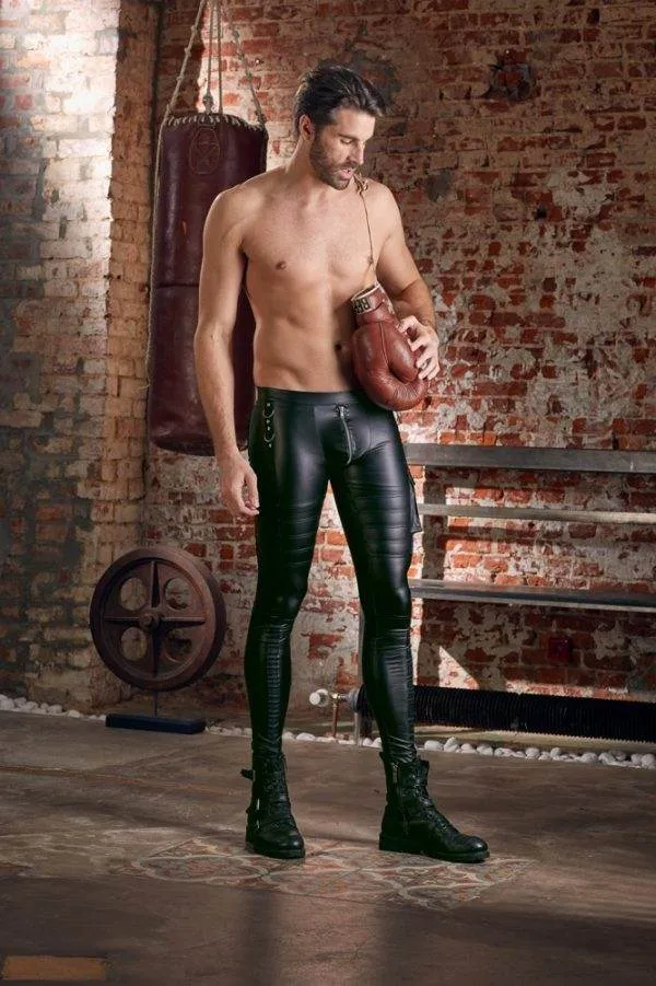 NEK Herren Hose - Rockige Slim-Fit im Mattlook L NEK Herren Hose - Rockige Slim-Fit im Mattlook L