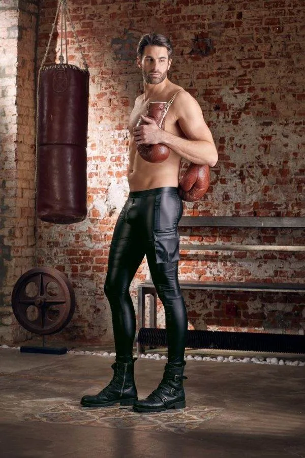 NEK Herren Hose - Rockige Slim-Fit im Mattlook L NEK Herren Hose - Rockige Slim-Fit im Mattlook L