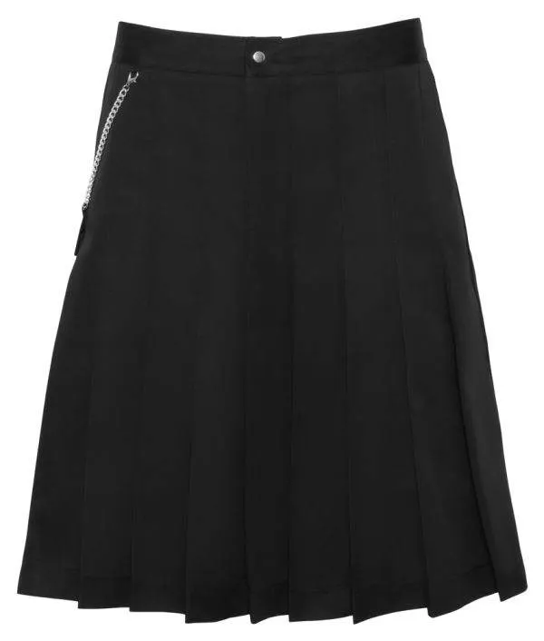Svenjoyment Herren Kilt-Rock, inkl. Tasche | Schwarz, knielang | Bewegungsfreiheit schwarz Größe 2XL Svenjoyment Herren Kilt-Rock, inkl. Tasche | Schwarz, knielang | Bewegungsfreiheit schwarz Größe 2XL