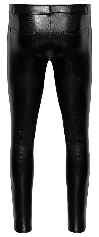 Noir Schlangenhaut-Hose 2XL Noir Schlangenhaut-Hose 2XL
