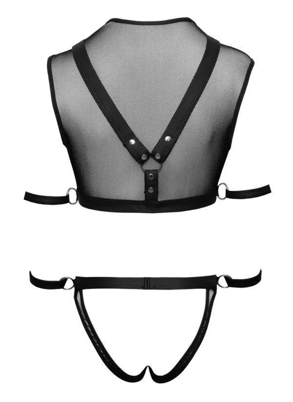 Svenjoyment Bondage - Netz-Top und Jock mit Fesselriemen M Svenjoyment Bondage - Netz-Top und Jock mit Fesselriemen M