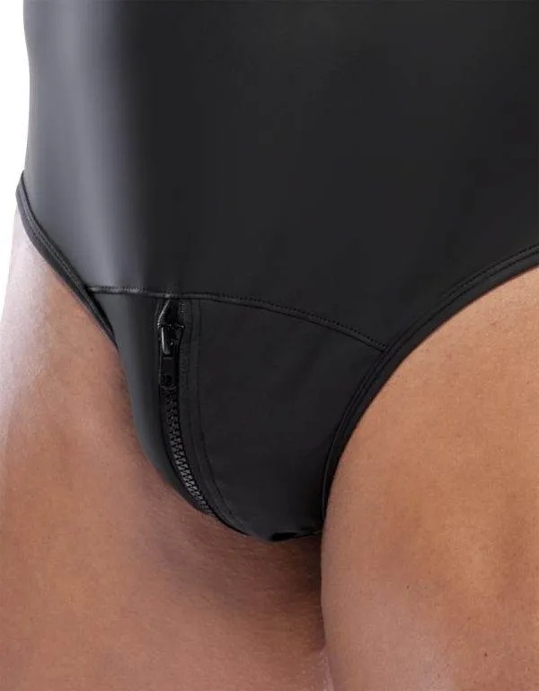 Svenjoyment Stringbody mit Reißverschluss, Schwarz, Mattlook Svenjoyment Stringbody mit Reißverschluss, Schwarz, Mattlook