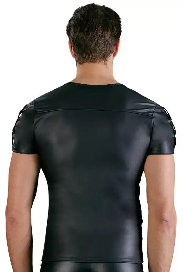 NEK Herren Shirt - Mattschwarz mit Reißverschluss und D-Ringen 2XL NEK Herren Shirt - Mattschwarz mit Reißverschluss und D-Ringen 2XL