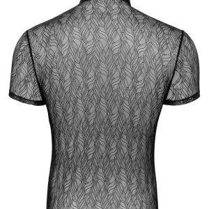 Svenjoyment Stretch-Spitze Halbarm Hemd - Transparenz Schwarz Svenjoyment Stretch-Spitze Halbarm Hemd - Transparenz Schwarz – Bild 6