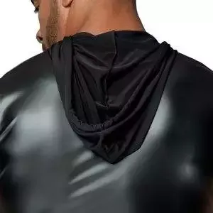 Noir Powerwetlook Kapuzenshirt - Schwarz Noir Powerwetlook Kapuzenshirt - Schwarz – Bild 6