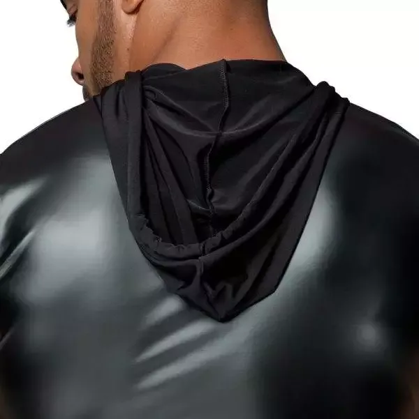 Noir Powerwetlook Kapuzenshirt - Schwarz Noir Powerwetlook Kapuzenshirt - Schwarz