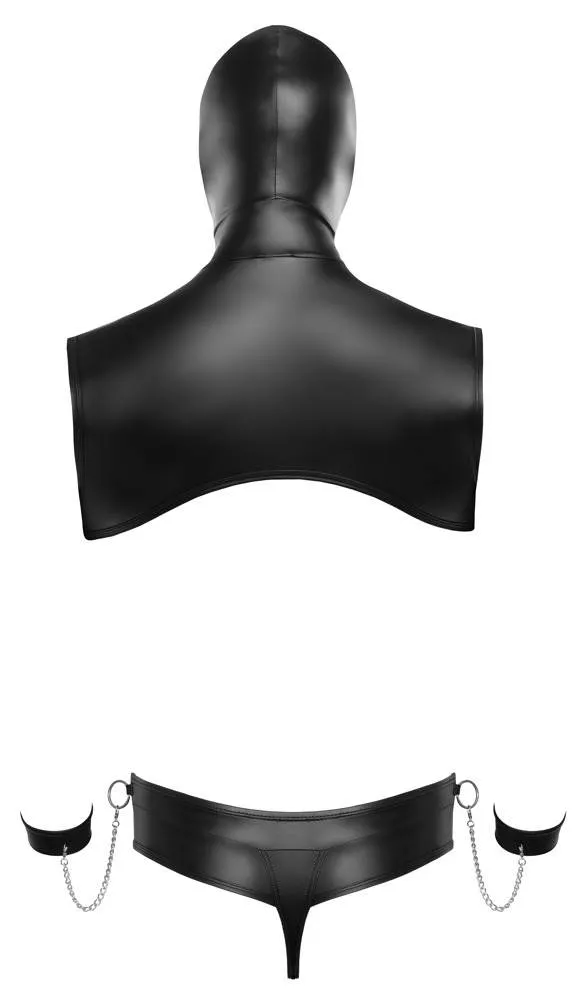 Svenjoyment Bondage Kurzes Kapuzen-Top und Riostring schwarz Größe XL Svenjoyment Bondage Kurzes Kapuzen-Top und Riostring schwarz Größe XL