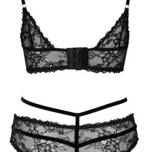 Aubierta Fina BH-Set mit Spitze und Samt, ouvert L Aubierta Fina BH-Set mit Spitze und Samt, ouvert L – Bild 6