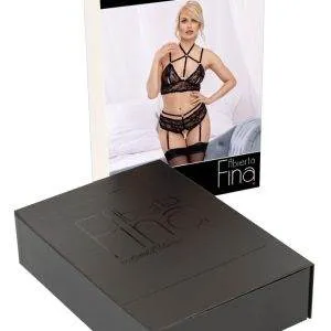 Aubierta Fina BH-Set mit Spitze und Samt, ouvert L Aubierta Fina BH-Set mit Spitze und Samt, ouvert L – Bild 7
