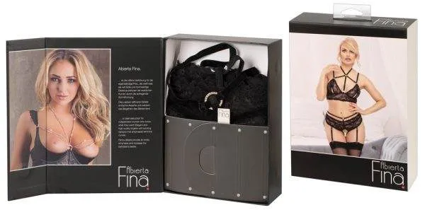 Aubierta Fina BH-Set mit Spitze und Samt, ouvert L Aubierta Fina BH-Set mit Spitze und Samt, ouvert L
