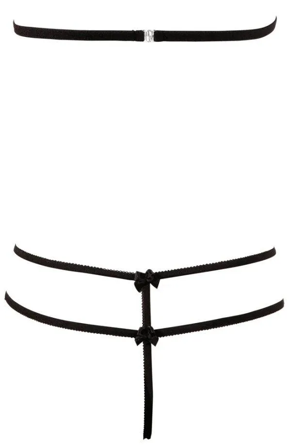 Cottelli LINGERIE - Spitzen-Set: Soft-BH & String ouvert M Cottelli LINGERIE - Spitzen-Set: Soft-BH & String ouvert M