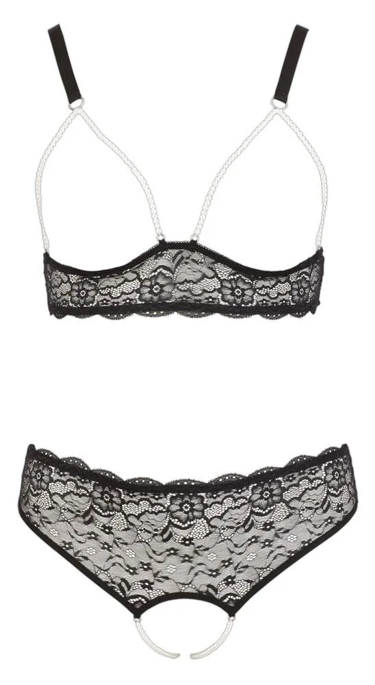 Cottelli CURVES - Perlenset mit Soft-BH und String L Cottelli CURVES - Perlenset mit Soft-BH und String L