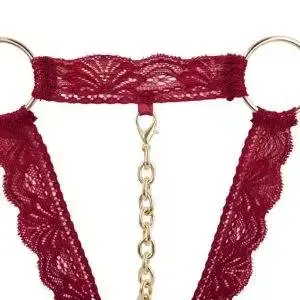 Cottelli LINGERIE - Verführ-Offensive BH-Set Rot/Gold S/M Cottelli LINGERIE - Verführ-Offensive BH-Set Rot/Gold S/M – Bild 7