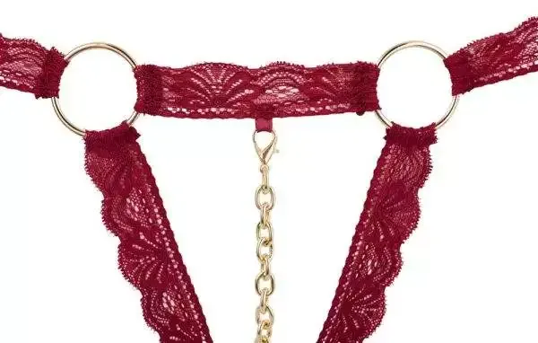 Cottelli LINGERIE - Verführ-Offensive BH-Set Rot/Gold S/M Cottelli LINGERIE - Verführ-Offensive BH-Set Rot/Gold S/M