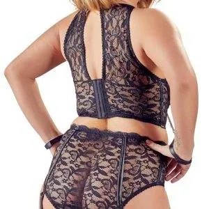 Cottelli BONDAGE - Spitzen-Bralette und Straps-Slip 95F/2XL Cottelli BONDAGE - Spitzen-Bralette und Straps-Slip 95F/2XL – Bild 8