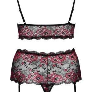 Cottelli CURVES - Perlen BH & Slip Set Schwarz/Rot XL/2XL Cottelli CURVES - Perlen BH & Slip Set Schwarz/Rot XL/2XL – Bild 7