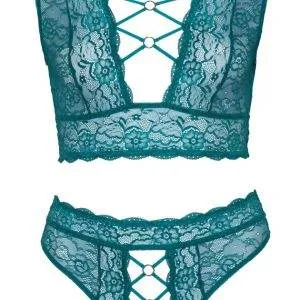 Cottelli CURVES - Spitzen BH Set petrol, ouvert Petrol 4XL Cottelli CURVES - Spitzen BH Set petrol, ouvert Petrol 4XL – Bild 6
