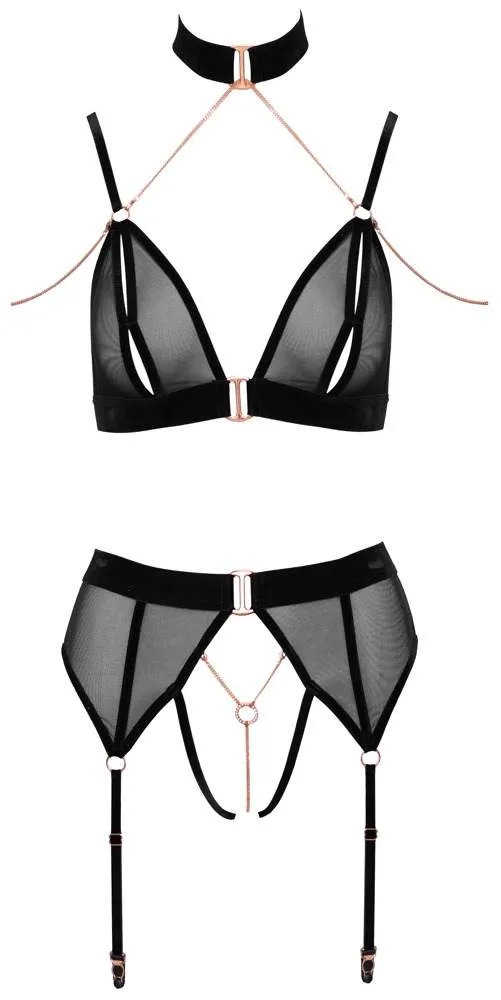 Aubierta Fina - Verführerisches Samt-BH Set M Aubierta Fina - Verführerisches Samt-BH Set M