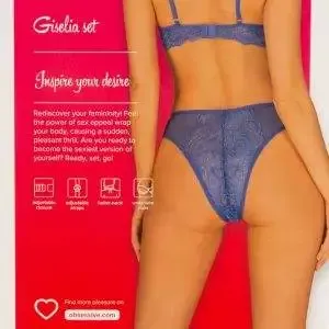 Obsessive Giselia - BH & Slip in royalem Blau XS/S Obsessive Giselia - BH & Slip in royalem Blau XS/S – Bild 6